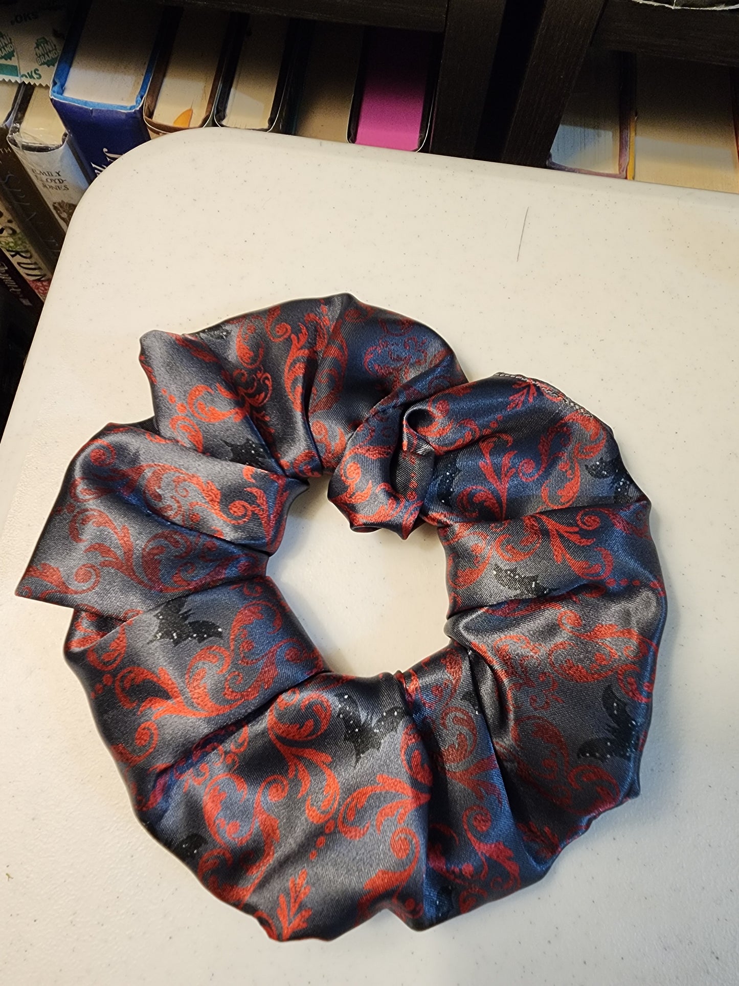 Bats and red filigree