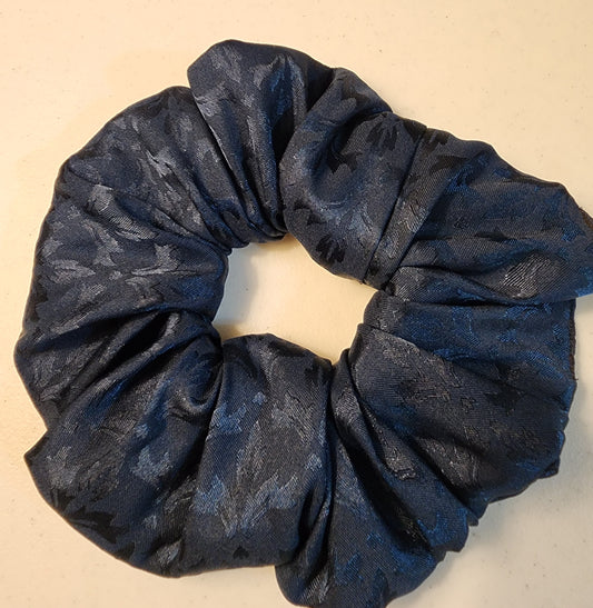 Silky Blue Scrunchie